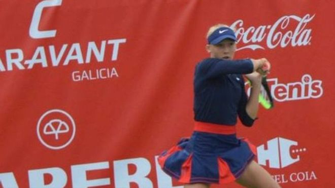 La tenista rusa Mira Andreeva, campeona del Vigo Tennis Open sub-18